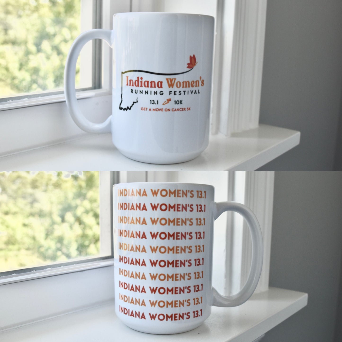 The Indiana Women's Running Festival Bouquet & Mug