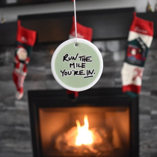 Run The Mile You're In Ornament - Circle Shape