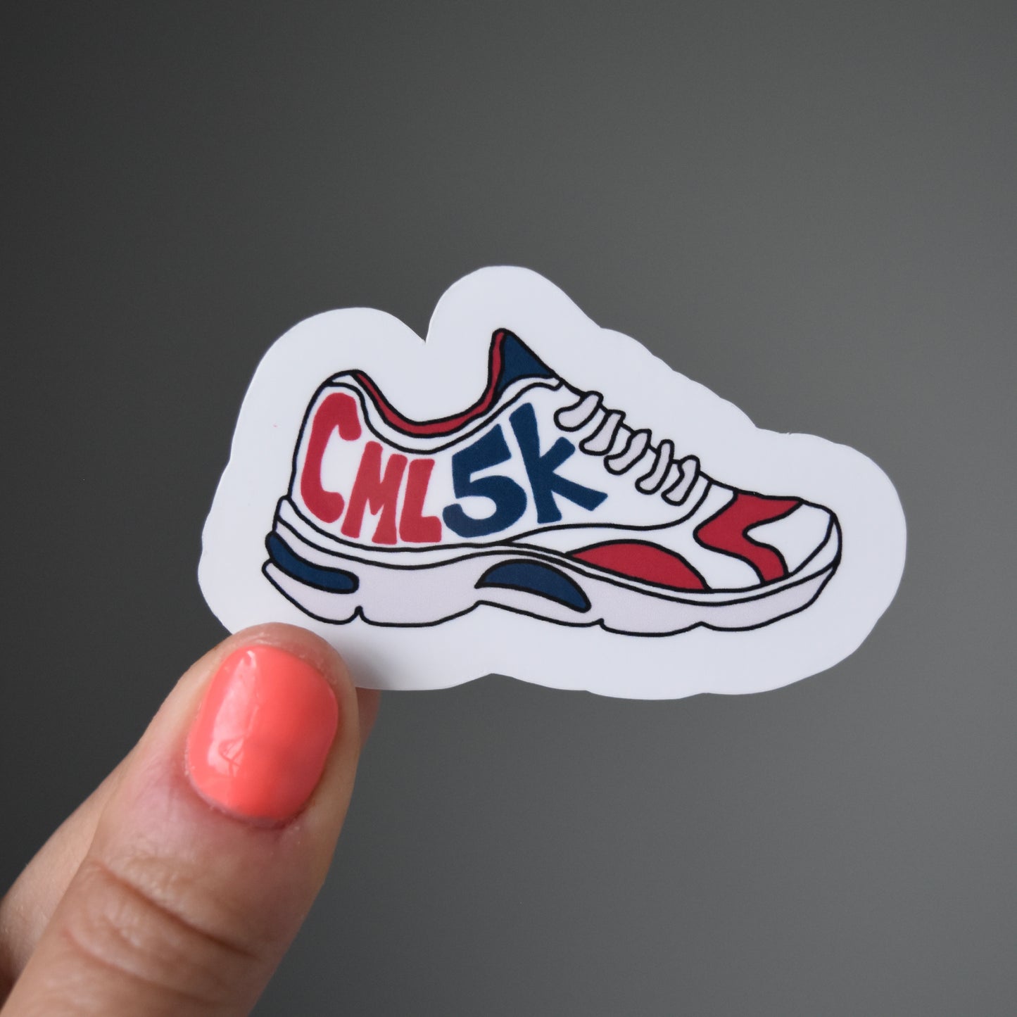 Carmel 5K Running Shoe Sticker