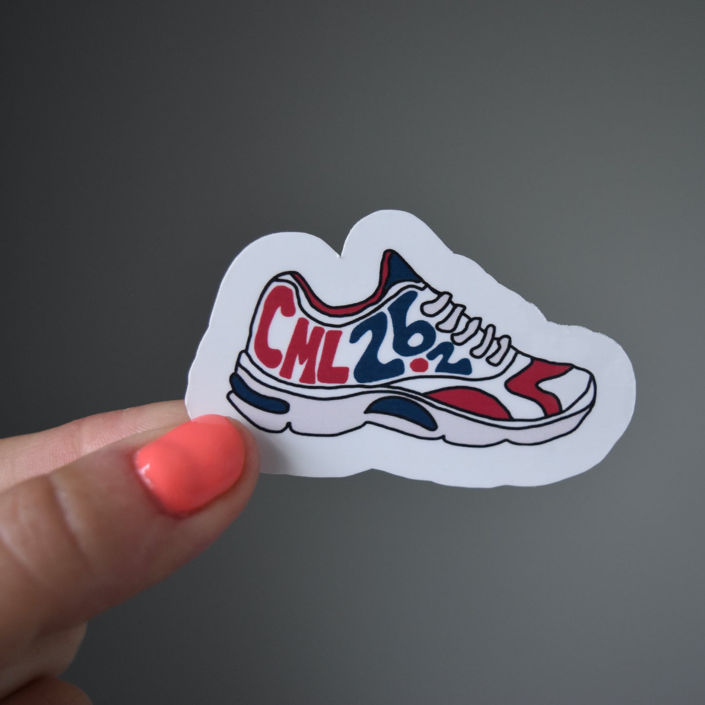 Carmel 26.2 Running Shoe Sticker