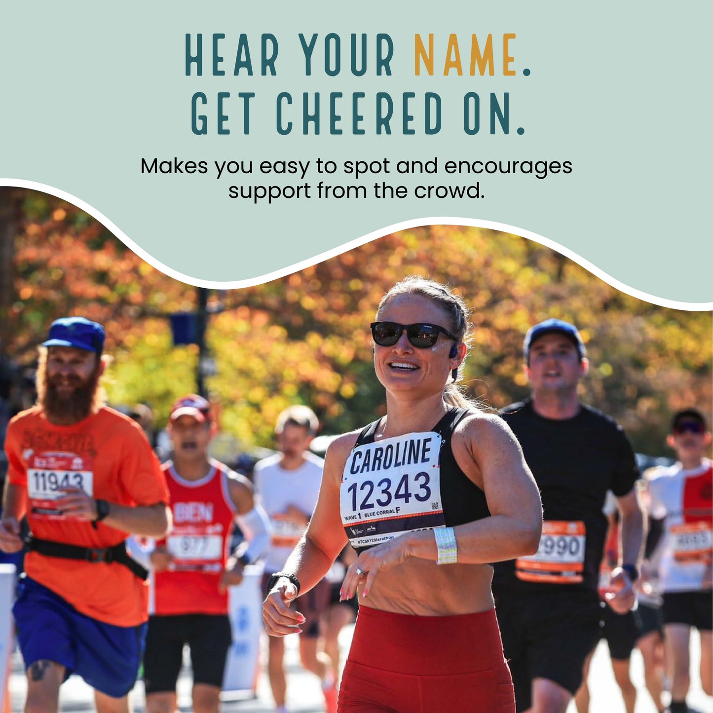 Pen & Paces: Yell my name bib kit, Custom race name bib, Custom Name Bib