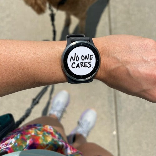 No One Cares Running Watch Stickers - Bundle of 10