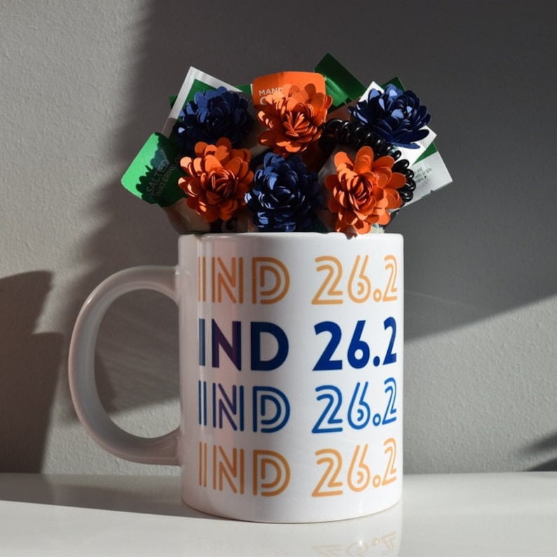 The Indianapolis Marathon Bouquet & Mug