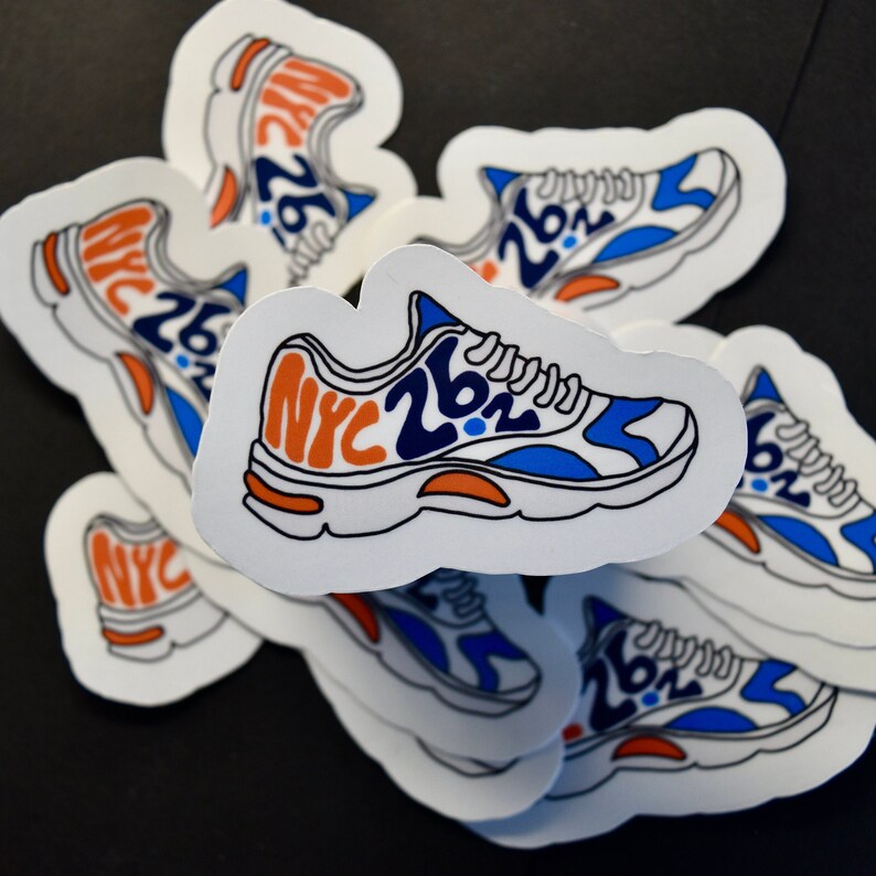 New York Running Shoe Sticker