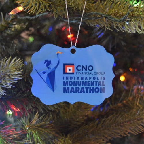 The CNO Indianapolis Monumental Marathon Christmas Ornament - Benelux Shape