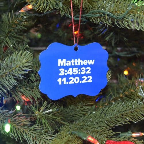 Indianapolis Marathon Ornament - Benelux Shape