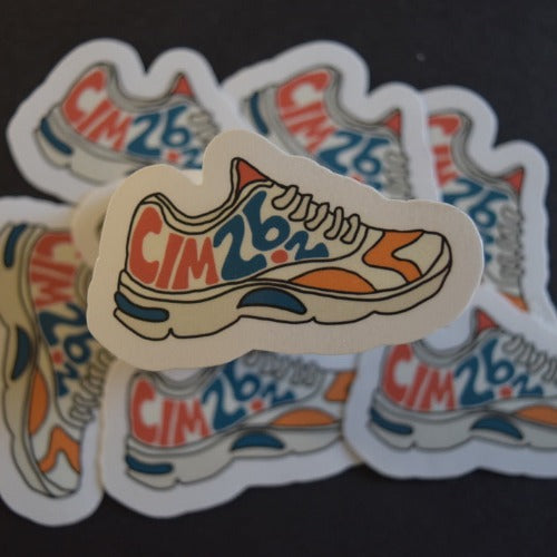 California Running Shoe Sticker