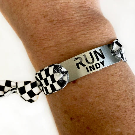 ATHLETE INSPIRED ® Run INDY Running Tie Stretchy Bracelet