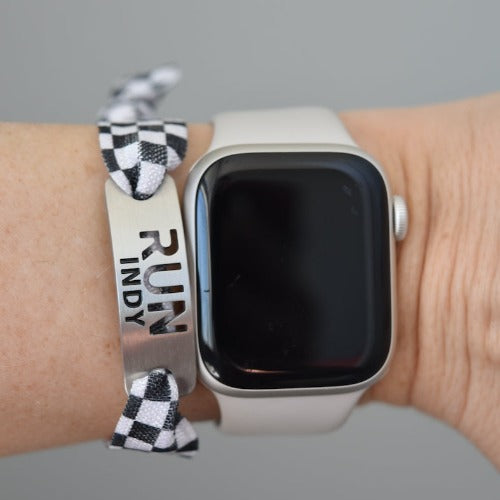 ATHLETE INSPIRED ® Run INDY Running Tie Stretchy Bracelet