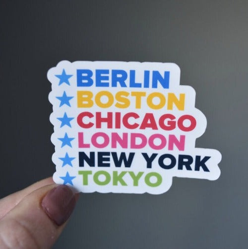 World Majors Running Sticker