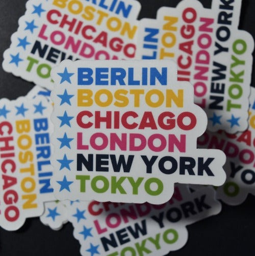 World Majors Running Sticker