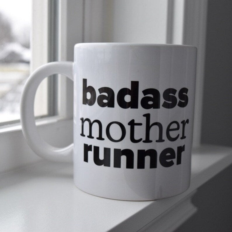 Badass Mother Runner Bouquet & Mug