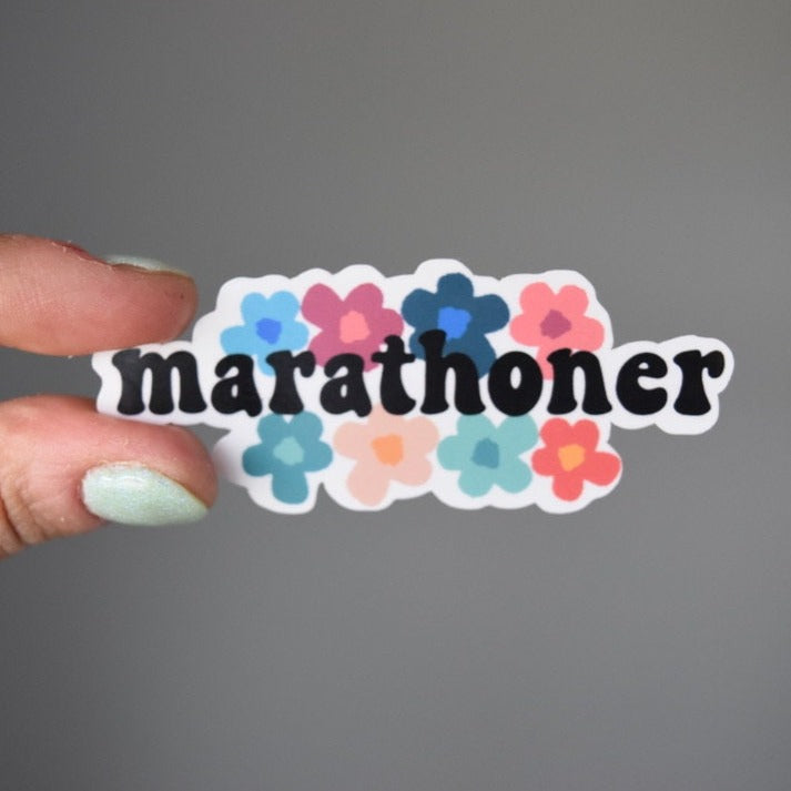 Marathoner Sticker - 60s Themed