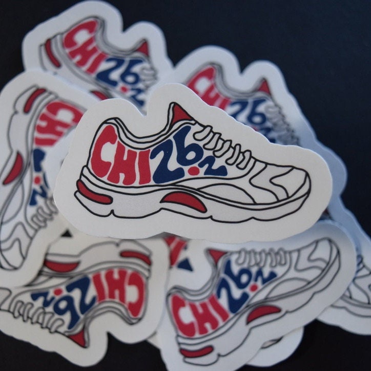 Chicago Running Shoe Sticker