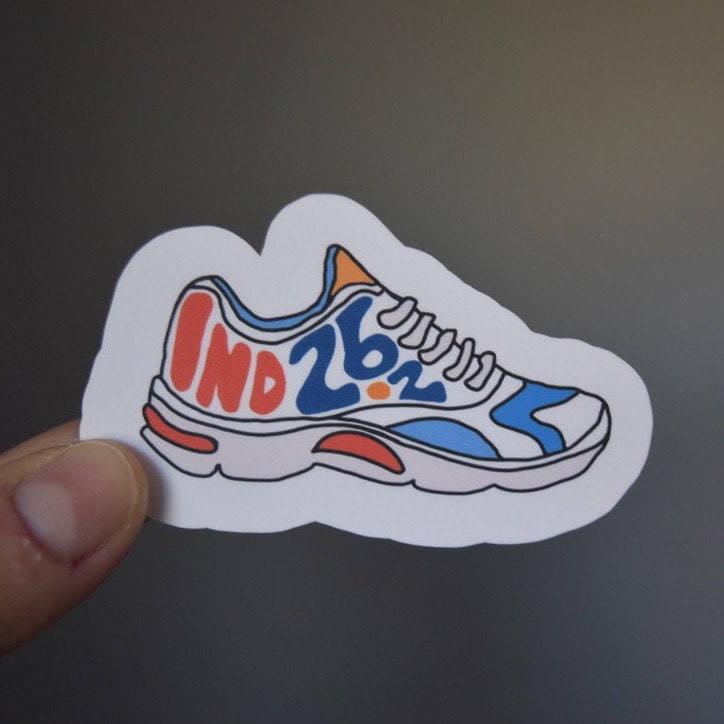 Indianapolis Running Shoe Sticker