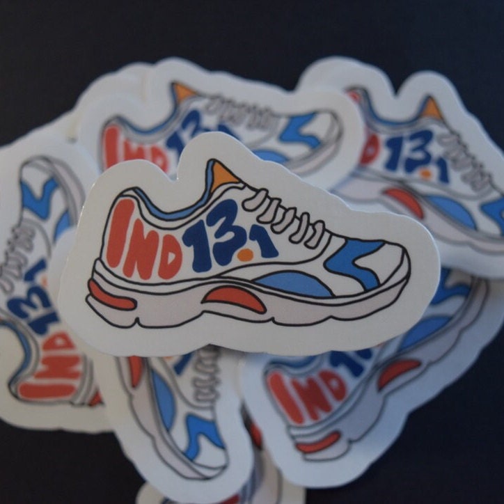 Indianapolis Running Shoe Sticker