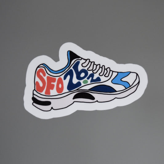 San Francisco Running Shoe Sticker