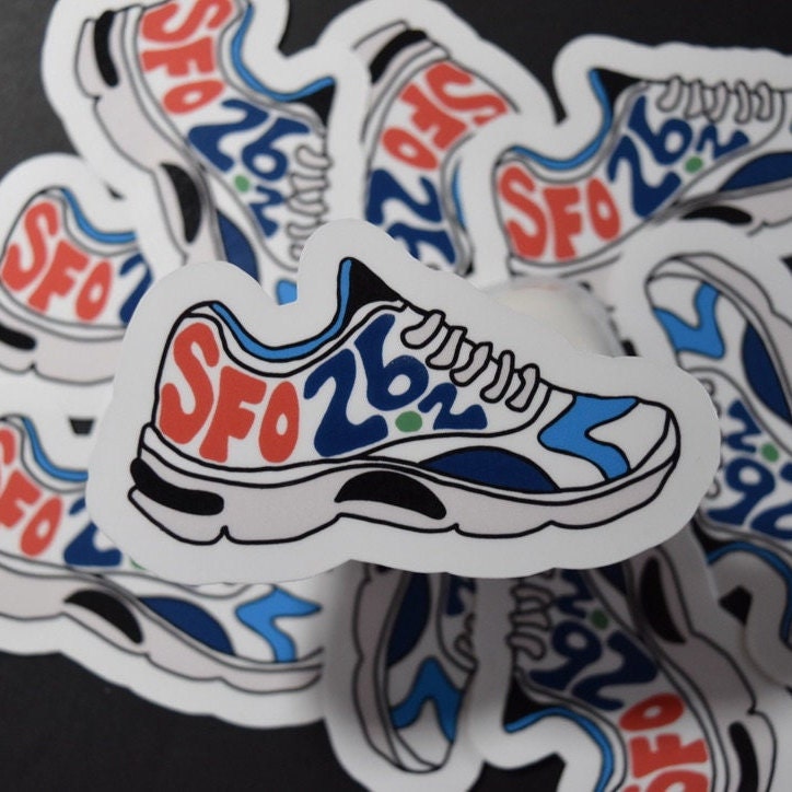 San Francisco Running Shoe Sticker