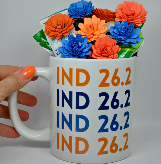 The Indianapolis Marathon Bouquet & Mug