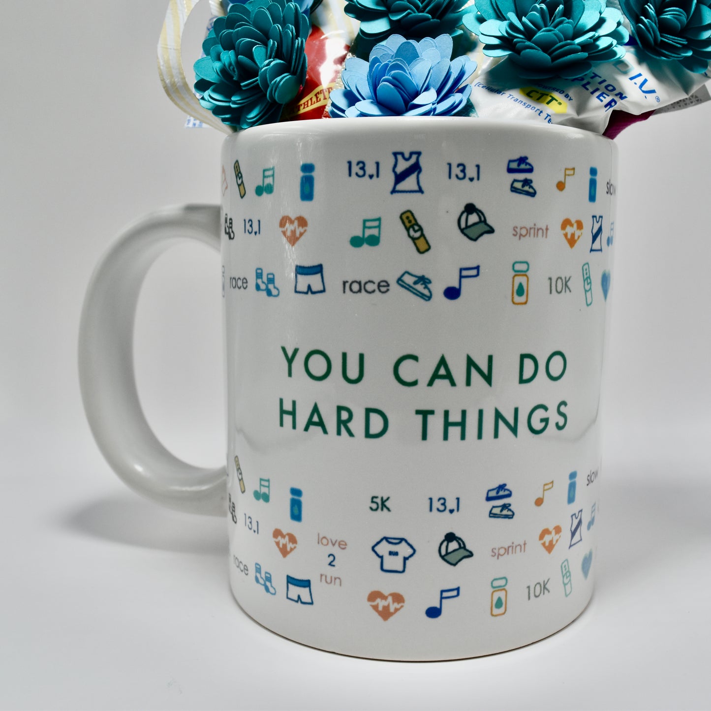 You Can Do Hard Things by Pen & Paces Bouquet & Mug