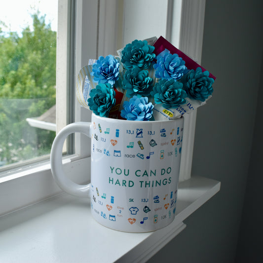 You Can Do Hard Things by Pen & Paces Bouquet & Mug