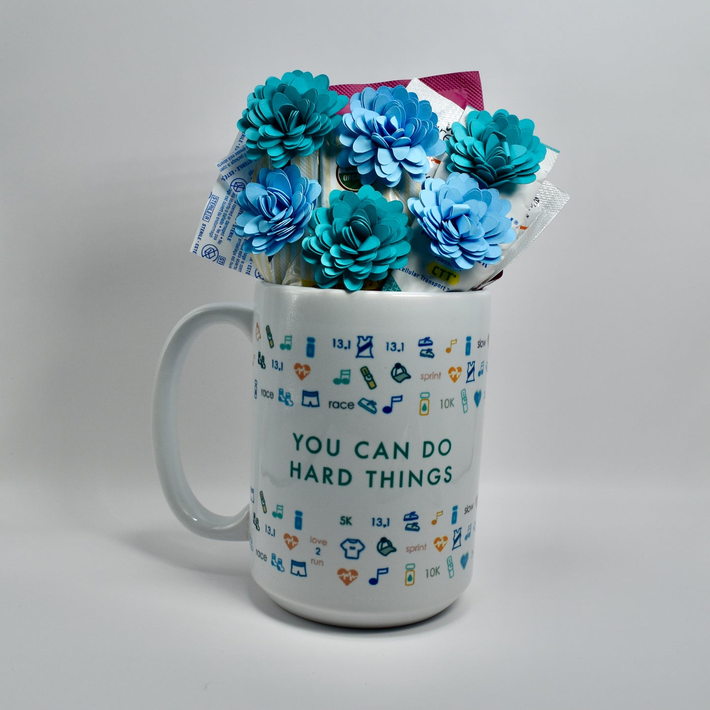 You Can Do Hard Things by Pen & Paces Bouquet & Mug