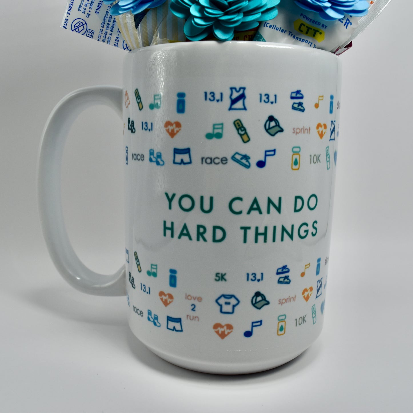 You Can Do Hard Things by Pen & Paces Bouquet & Mug