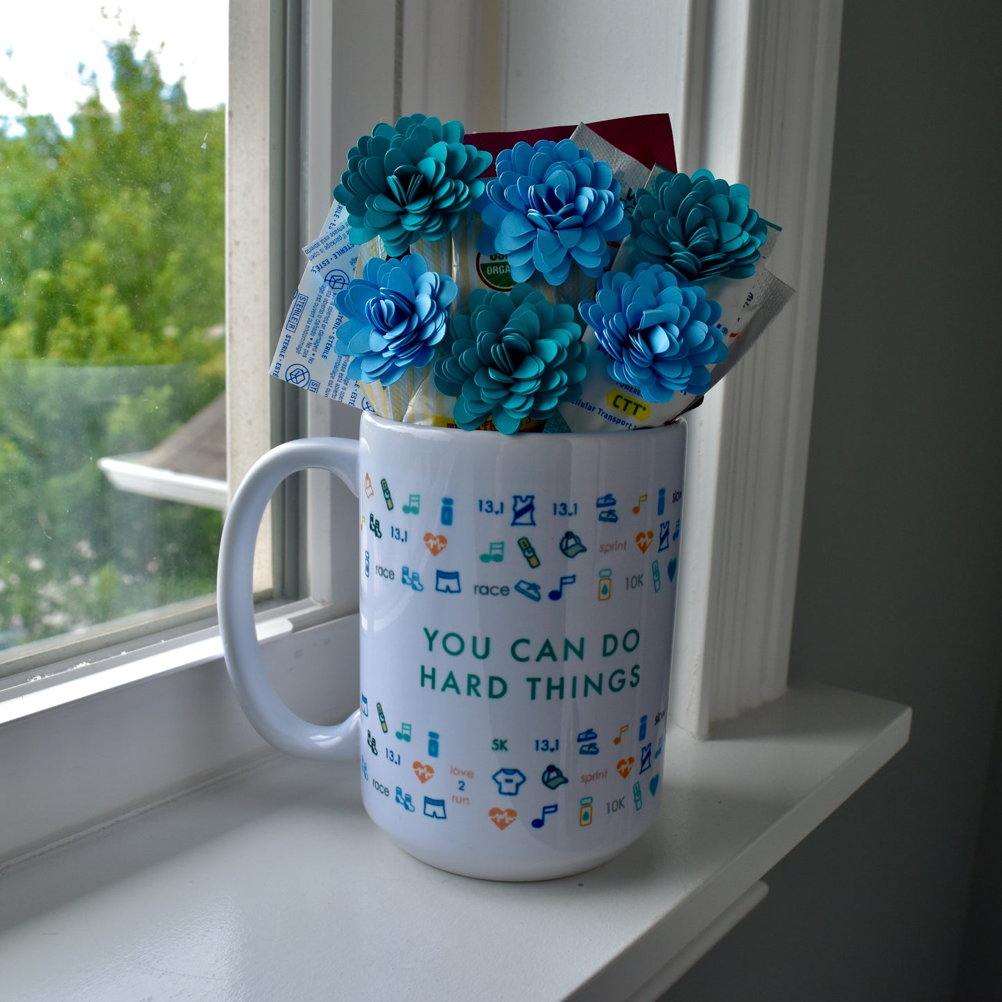 You Can Do Hard Things by Pen & Paces Bouquet & Mug