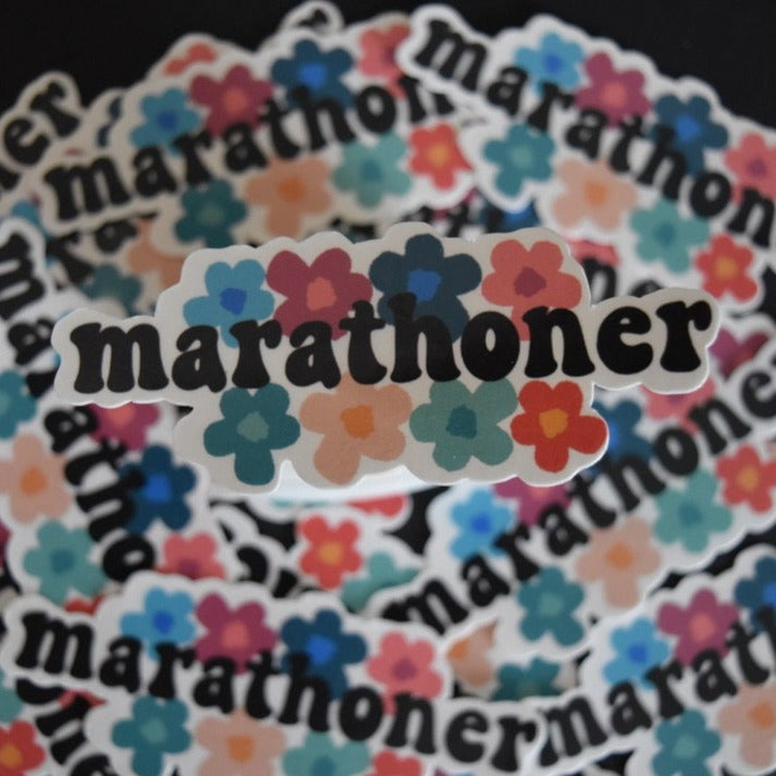 Marathoner Sticker - 60s Themed