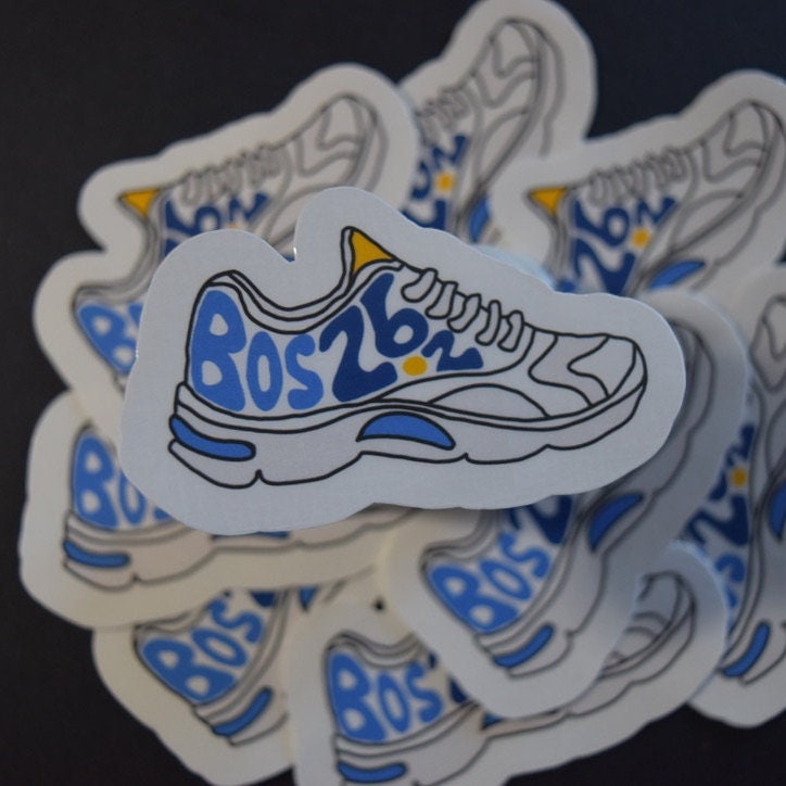 Boston Running Shoe Sticker