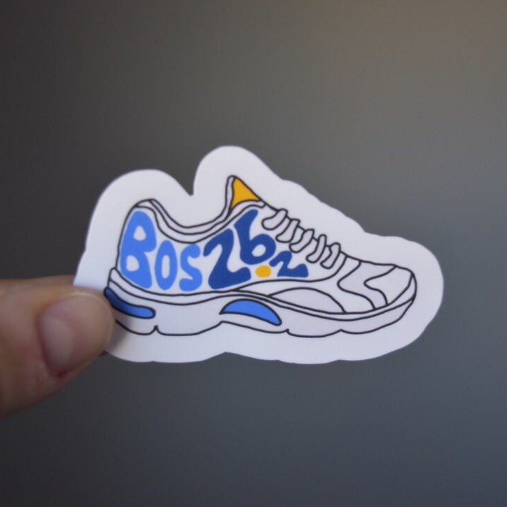 Boston Rob Sticker Boston Running Shoe Sticker – Athlete Bouquets