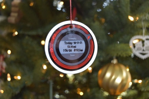 Running Watch PR Christmas Ornament