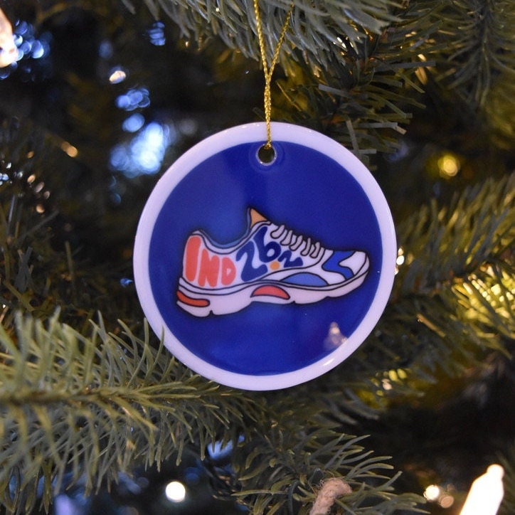 Indianapolis Marathon Christmas Ornament - Circle Shape