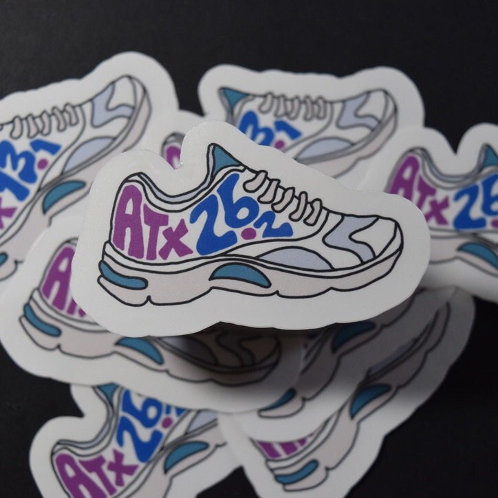 Austin Running Shoe Sticker