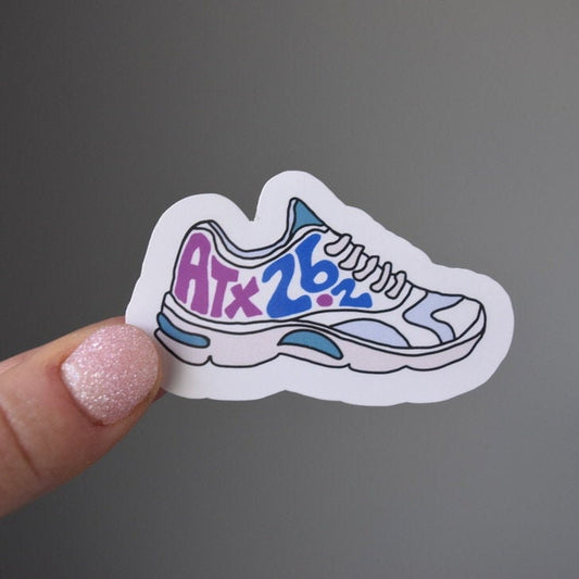 Austin Running Shoe Sticker