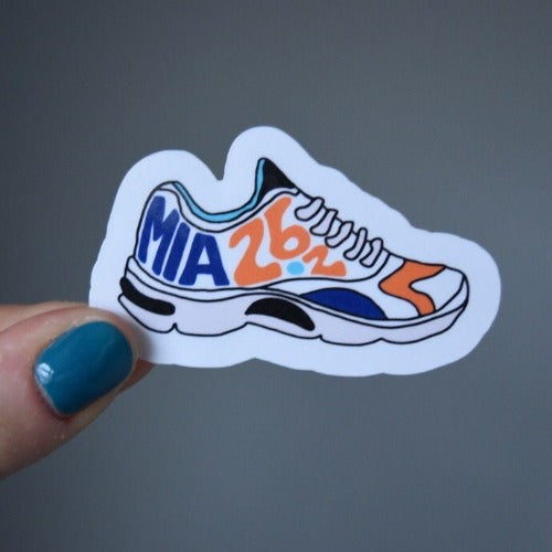 Miami Running Shoe Sticker
