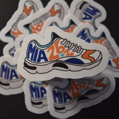 Miami Running Shoe Sticker